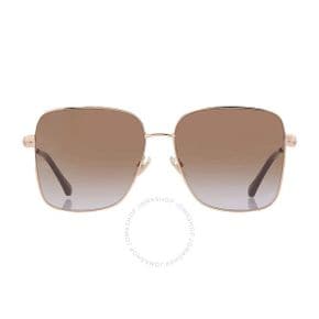 4664407 Jimmy Choo Brown Violet Square Ladies Sunglasses