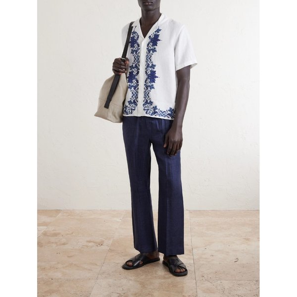 마이탄 미라벨로 캠프칼라 프린트 리넨 셔츠 46376663163073639