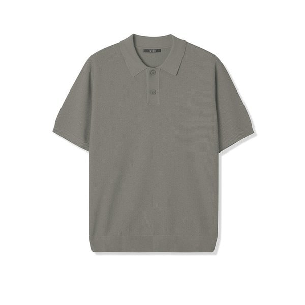 남성 썸머 반팔 카라 니트 (KHAKI) (HB4SKA1)