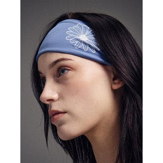 Mardi Mercredi Actif BEURRE ULTIMATE COMFORTwide headband theflower_DEEP BLUE IVORY