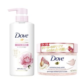 Dove & 298g + Dove & & 480g [세트 사] 각질 케어 세트 (더브) 석류 시어 버터 크리미스 클럽