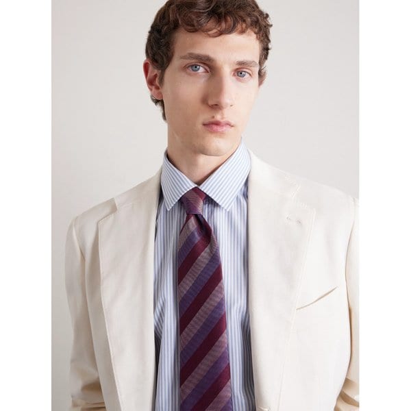 샤르베 8.5cm 스트라이프 실크 넥타이 46376663162965315