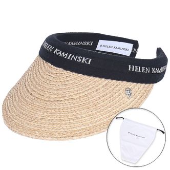 헬렌카민스키 24SS 여성 마리나 바이저햇 HAT50318 NATURALBLACKLOGO PKG 75475030