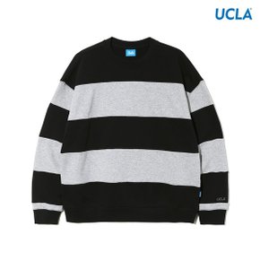 UCLA 절개 스트라이프 오버핏 스웨트셔츠 UA8LT87 _P370265985