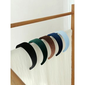 volume velvet hairband (5colors)