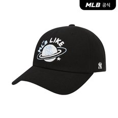 [코리아공식][가격 인하] LIKE 플래닛 언스트럭쳐 볼캡 NY (BLACK)