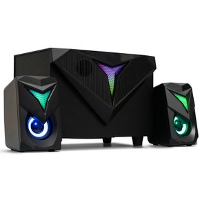 BLUE MORE BS700 2.1ch 스피커 USB RGB LED 라이트 PC 데스크탑 컴퓨터 게임 고음질