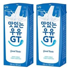  남양 맛있는우유 GT 200ml x 96개 멸균우유 팩우유