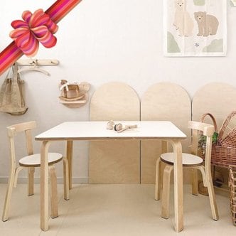 맘스보드 [리퍼상품] 맘스 니노책상+의자2개 세트/유아 어린이 의자 테이블
