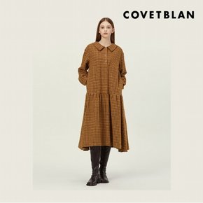 [COVETBLAN] 체크 플레어 원피스(V226MOP107W)