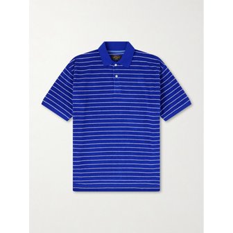 BEAMS 빔스 스트라이프 코튼 블렌드 테리 폴로 셔츠 46376663162982569