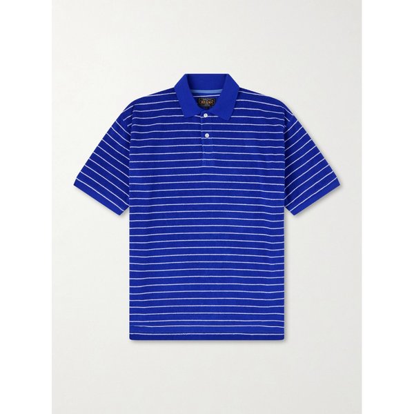 빔스 스트라이프 코튼 블렌드 테리 폴로 셔츠 46376663162982569