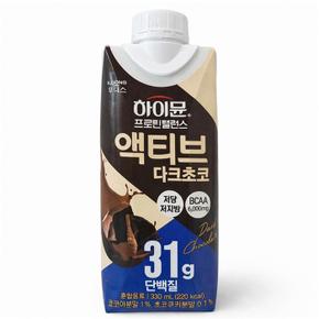 웰빙창고 하이뮨 프로틴 밸런스 액티브 다크초코 330ml 24입