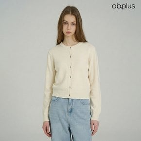 [ab.plus] 라운드넥 기본 무지 니트 가디건 (LSA5MY31A)