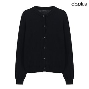 [ab.plus] 라운드넥 기본 무지 니트 가디건 (LSA5MY31A)
