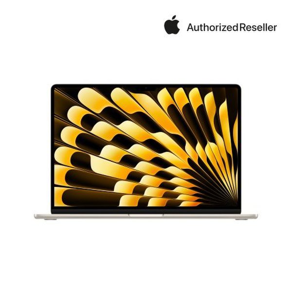맥북에어 15 M4 (CPU 10코어/GPU 10코어) RAM 24GB SSD 512GB 스타라이트 MC6K4KH/A
