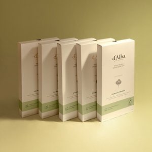 달바 화이트 트러플 더블 마스크팩 [진정/보습] 5BOX (20매입) / 보습농축 세럼+병풀 추출물