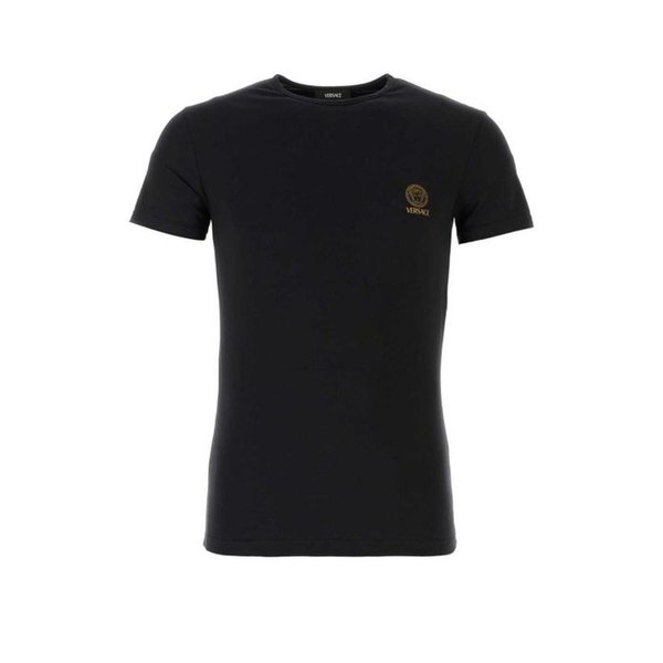26SS 베르사체 반팔 티셔츠 AUU01005 1A10011 A1008 BLACK DOM