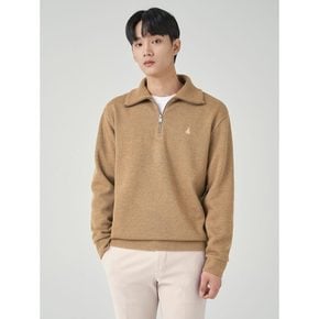 *24%적립*[30%OFF]울 니트라이크 윙 칼라 하프 집업 티셔츠  브릭 (BC3941C23C)