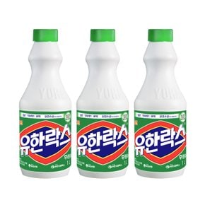 유한락스 후레쉬 1L X3개