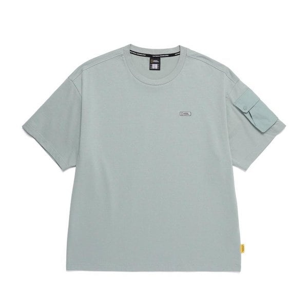 [부산점] N252MTS110 036 내셔널지오그래픽 NRN 소매 포켓 세미오버핏 반팔 티셔츠