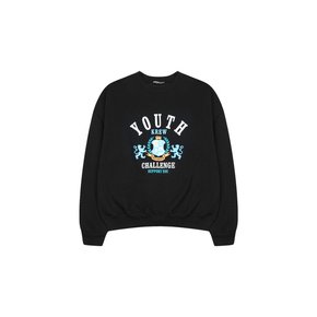 YK LEON CREWNECK-BLACK