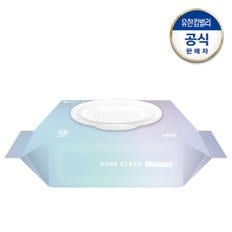 [1+1/총20팩]하기스 퓨어 클린 물티슈 캡형 81매X10팩