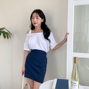 여성 봄 여름 뒷밴딩 a라인 데일리 치마 스커트