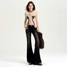  데님 팬츠 URS2094506 여성배기청바지 밴딩청바지 여