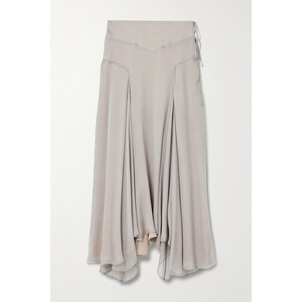 칼마이어 알리스 어시메트릭 플리츠 실크 시폰 스커트 46376663162976516
