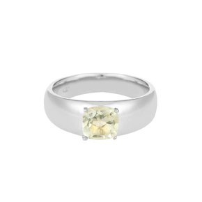 CONTINUE RING_SILVER LEMON QUARTZ