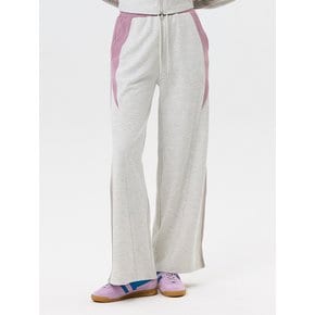 W ATHLETIC TRACK PANTS [OATMEAL]