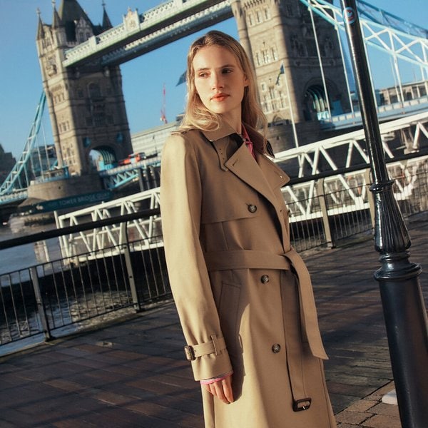 [26년새해특가]아쿠아스큐텀 라이크라 트렌치코트