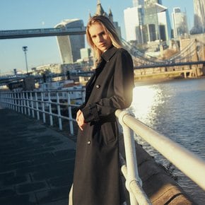 [26년새해특가]아쿠아스큐텀 라이크라 트렌치코트