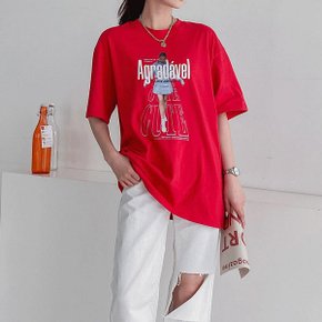 [모노치코] 아그라다 박시 루즈핏 반팔 티셔츠  (P002049108)