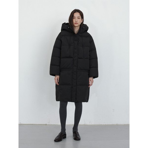 Hooded Neck-String Long Padding