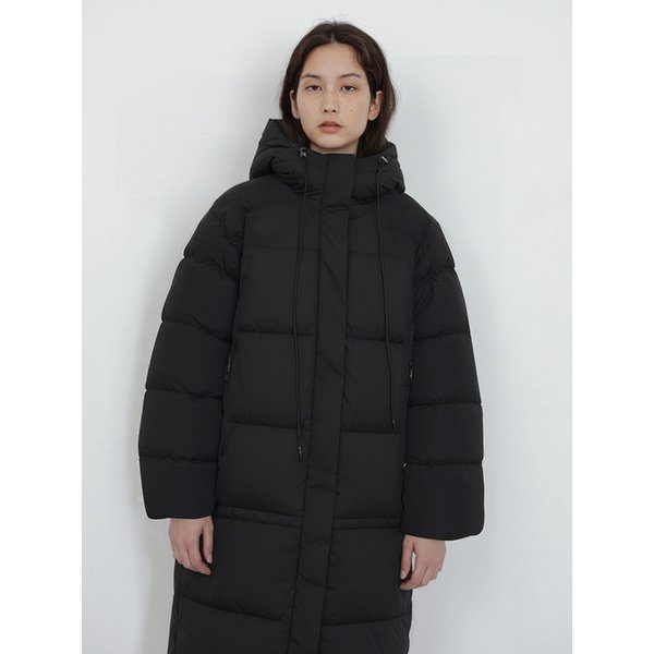 Hooded Neck-String Long Padding