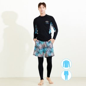 남성인 집업 래쉬가드 비치반바지 워터레깅스 세트 BEM-W913K
