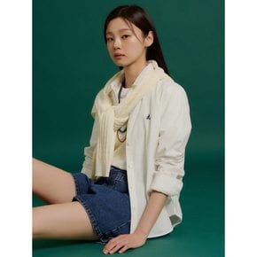 [26SS 시즌오프 30%]시어서커 슬림숏 셔츠 - 화이트 (BF6464C111)