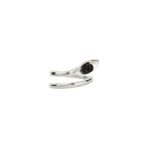 REBBLE LEAF RING(BLACK)