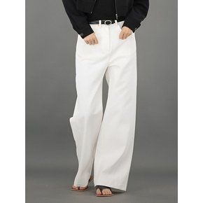 Semi Wide Denim Jean Pants _White