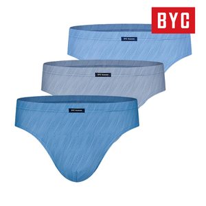  BYC 남성 삼각팬티 순면 미디 브리프 MCF2160 3매입