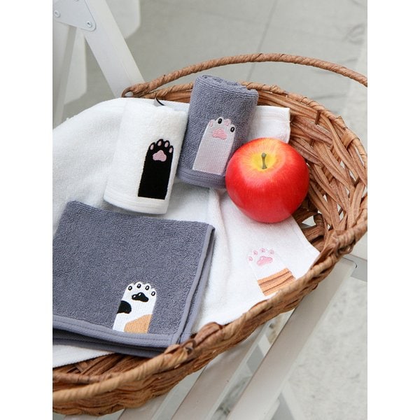 냥냥펀치 고리수건 1매 어린이집 유아 핸드타올