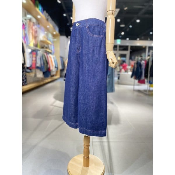 [여주점] 크롭 와이드 데님 팬츠 (BADPB1631)