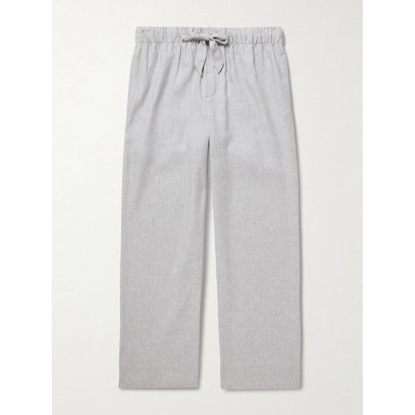 프레스코볼 카리오카 루안 스트레이트 린넨 코튼 블렌드 드로우스트링 팬츠 46376663163008310