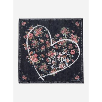 써스데이아일랜드 하트 플라워 반다나_T256MHC142W