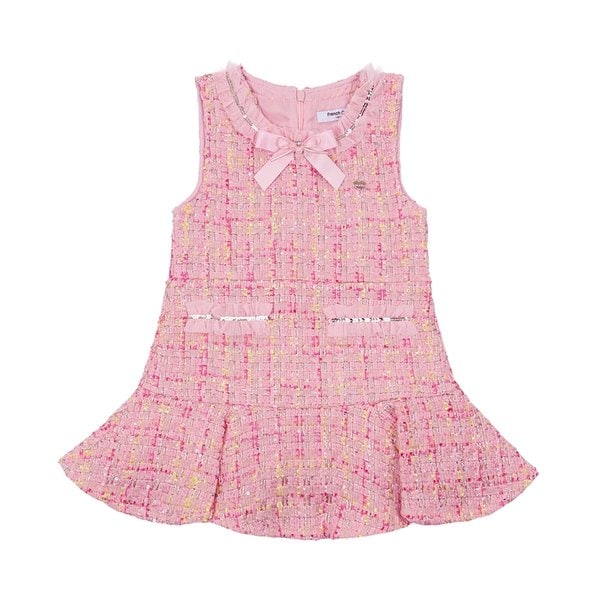 [여주점] 핑크 프릴 트위드 원피스 (Q51DCO110)