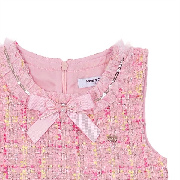 [여주점] 핑크 프릴 트위드 원피스 (Q51DCO110)