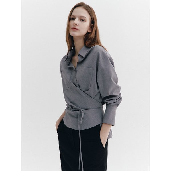 [25 new] String-up Wrap Shirts 3color