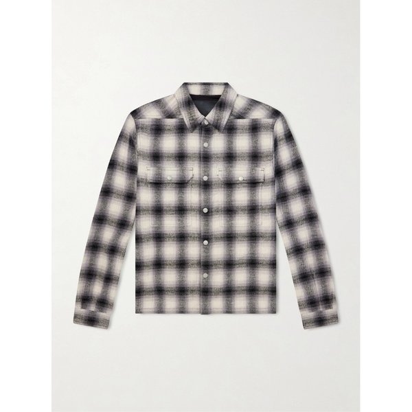 다크쉐도우바이릭오웬스 레벨 체크 크롭 코튼 셔츠 46376663162963230